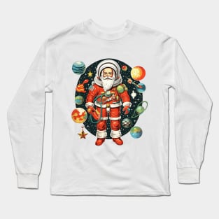 Vintage Space Cadet Santa Long Sleeve T-Shirt